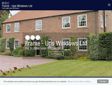 Tablet Screenshot of frameups-windows.co.uk